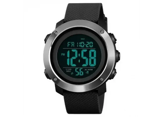 Годинник тактичний SKMEI 1416 Silver--Black Фото 1