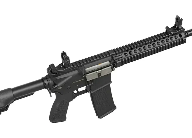 Страйкбольна гвинтівка Evolution Recon Superlite MK18 Mod 1 10.8" Carbontech AEG 6 мм Black Фото 3