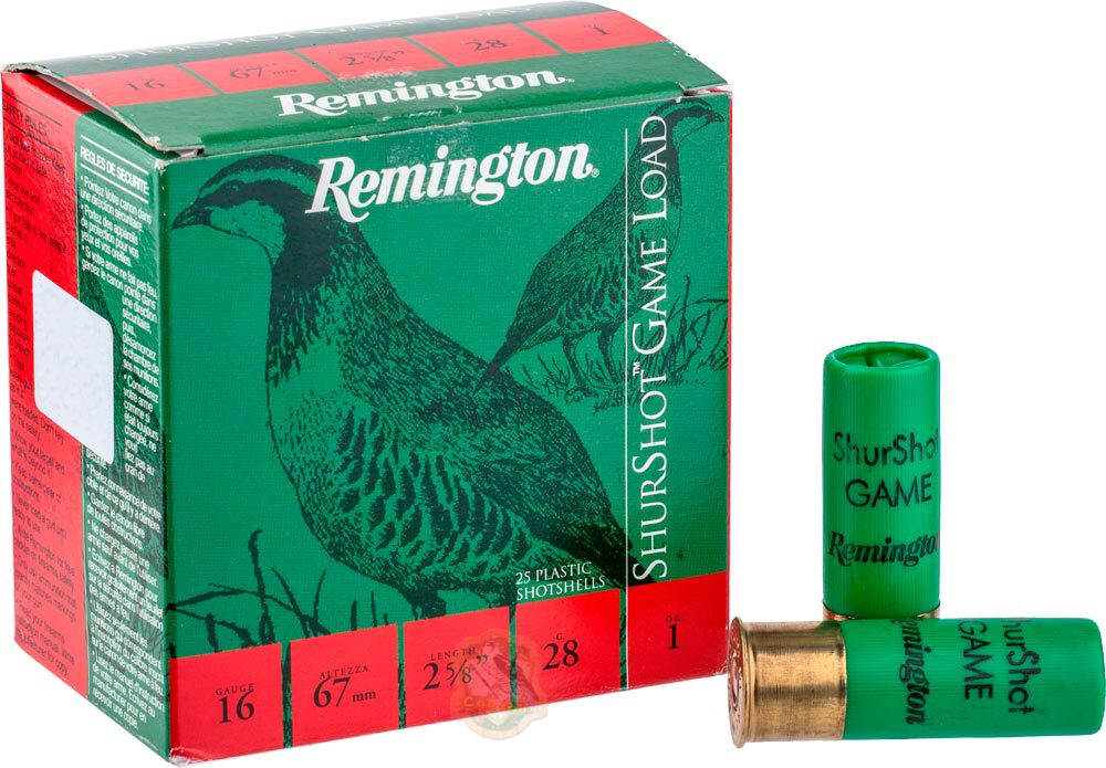 Патрон Remington Shurshot Load Game кал. 16/67 дробь №2 28 г Фото 1