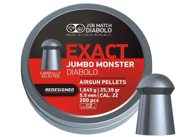 Пули пневматические JSB Monster Redesigned. Кал. 5.52 мм. Вес - 1.64 г. 200 шт/уп Фото 1