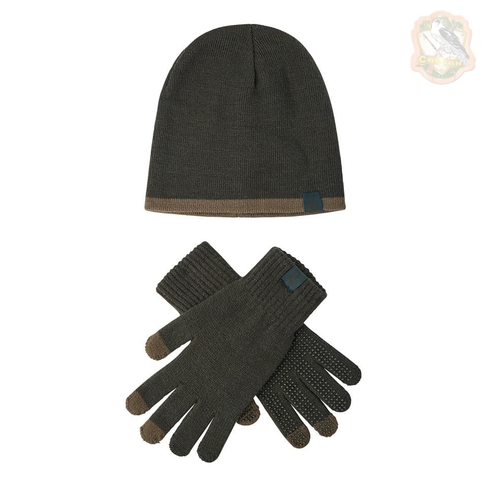 Набір DeerHunter шапка і рукавиці Hat & Gloves Set (371 Graphite green) Фото 1
