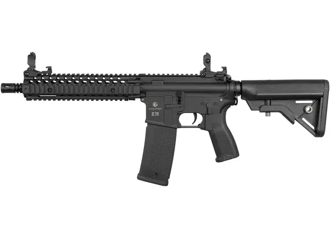 Страйкбольна гвинтівка Evolution Recon Superlite MK18 Mod 1 10.8" Carbontech AEG 6 мм Black Фото 2