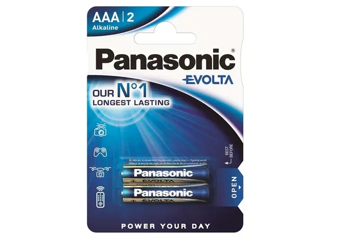 Батарейка Panasonic EVOLTA AАA BLI 2 ALKALINE Фото 1