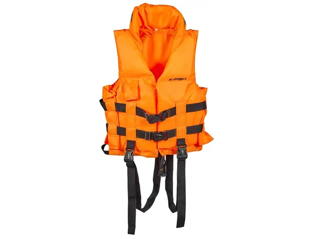 Жилет страхувальний X-Fish XL 80-110kg зі свистком Фото 1