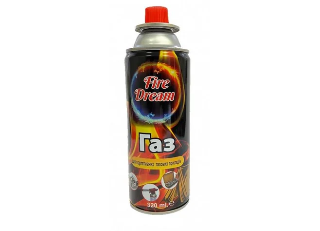 Газовий балон Fire Dream для пальників та портативних плит 320 ml Фото 1