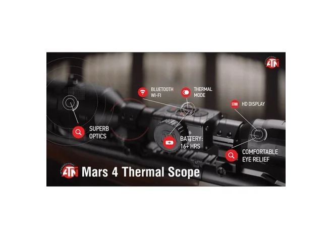 Приціл тепловізійний ATN MARS 2.5-25x 640x480 Thermal Rifle Scope Фото 2