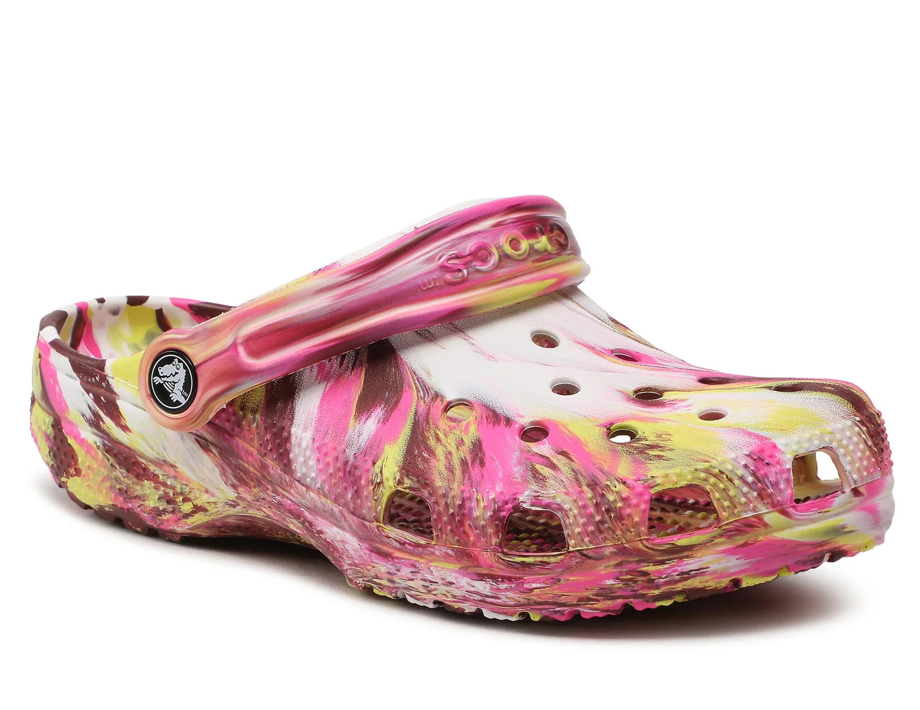 Крокси Crocs Marbled 206867 elektric/pink  Фото 1