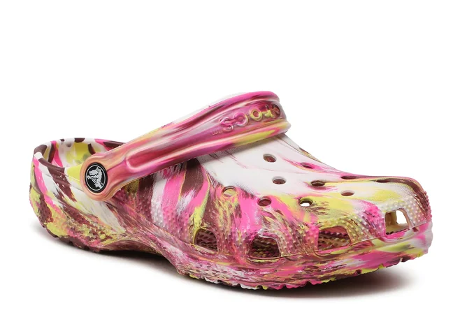 Крокси Crocs Marbled 206867 elektric/pink  Фото 1