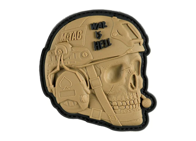 Нашивка M-Tac War is Hell 3D PVC Coyote Фото 1