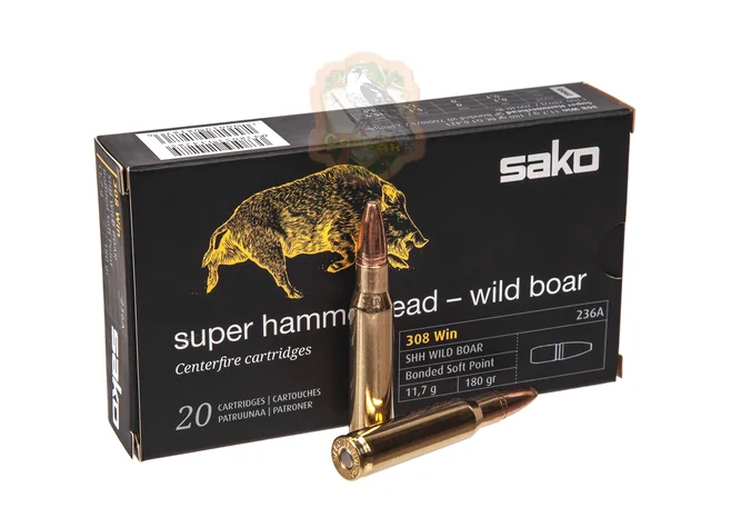 Набій Sako WILD BOAR SPWB кал.308WIN 11.7гр Фото 1