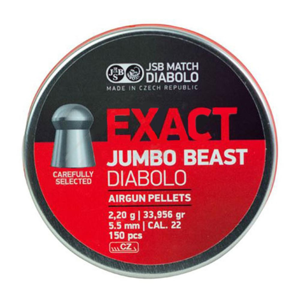 Кулі пневматичні JSB Exact Jumbo Beast Кал. 5.52 мм. Вага - 2.20 г. 150 шт/уп Фото 1