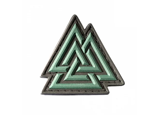 Нашивка M-Tac Валькнут PVC Black/Olive Фото 1