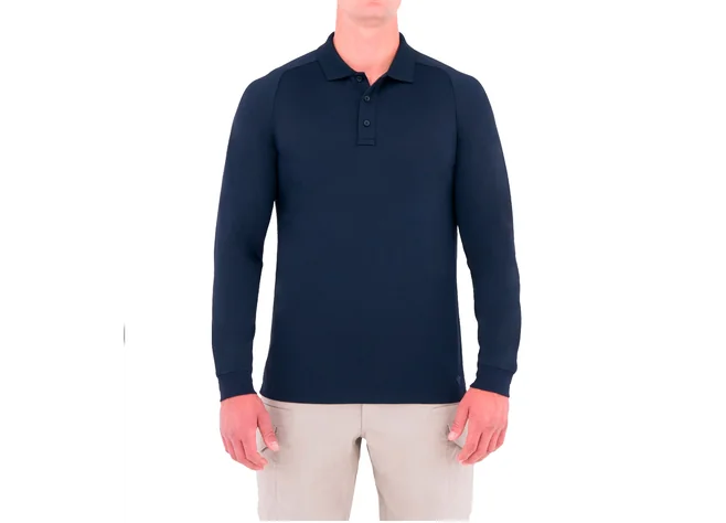 Сорочка поло First Tactical Performance Long Sleeve Polo Синій Фото 1