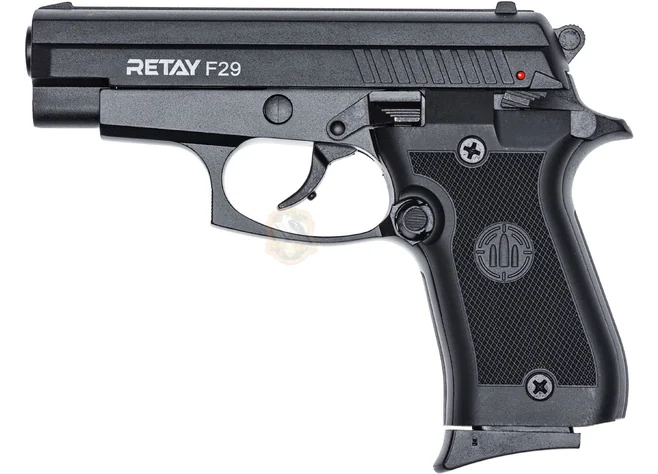 Пістолет стартовий Retay F29 кал. 9 мм. Колір - Black Фото 1