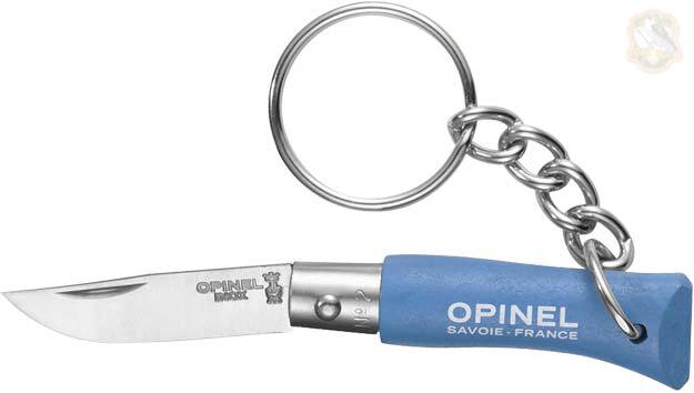 Нож Opinel Keychain №2 Inox, голубой Фото 1