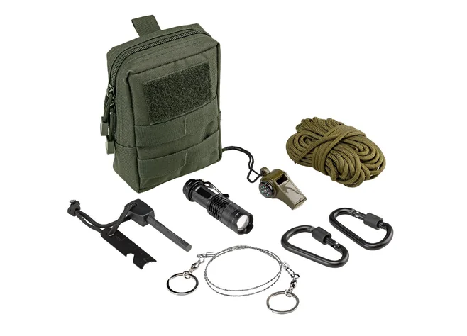 Набір для виживання Defcon 5. Survival Kit Pouch. Олива Фото 1