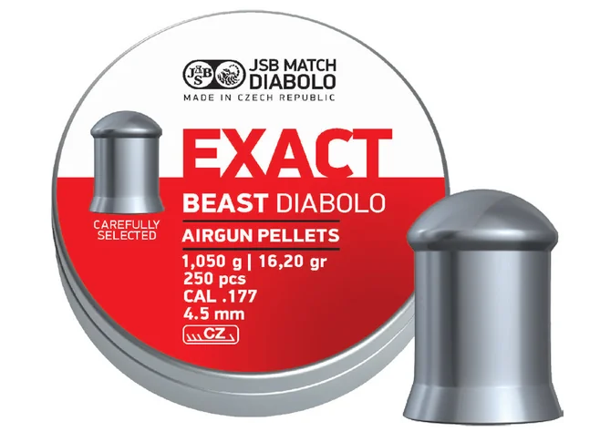 Пули пневматические JSB Diabolo Exact Beast. Кал. 4.52 мм. Вес - 1.05 г. 250 шт/уп Фото 1