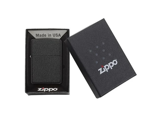 Запальничка Zippo 236 Black Crackle Фото 3