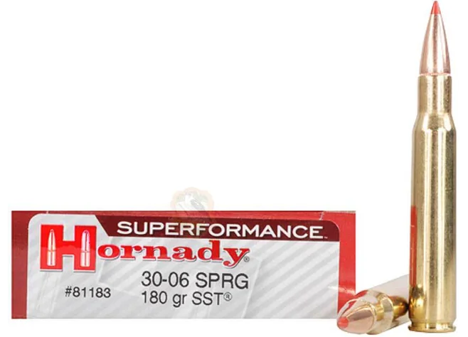 Патрон Hornady Superformance кал .30-06 пуля SST масса 180 гр (11.7 г) Фото 1