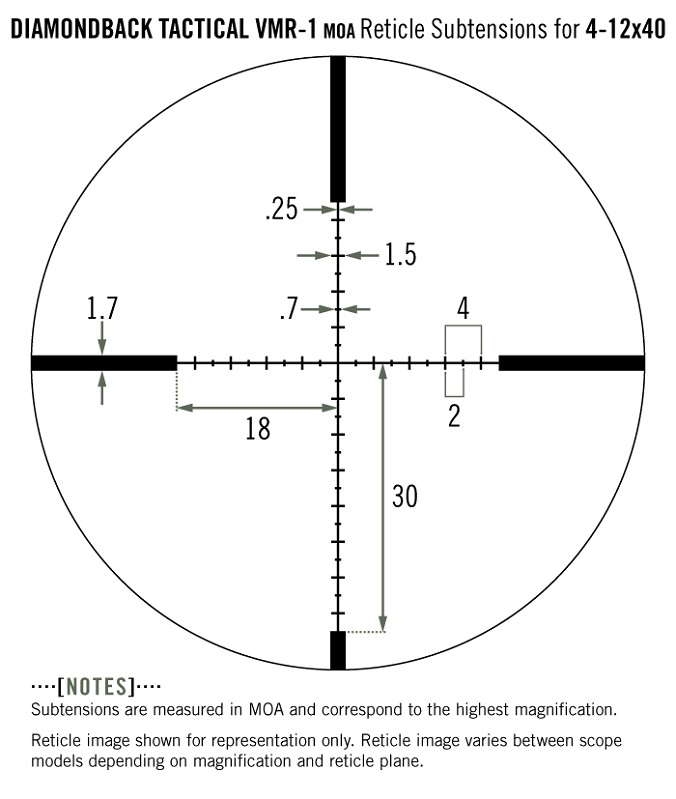 Приціл Vortex Diamondback Tactical 4-12x40 SFP VMR-1 Фото 3