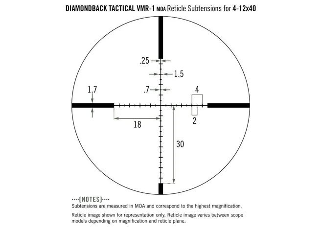 Приціл Vortex Diamondback Tactical 4-12x40 SFP VMR-1 Фото 3