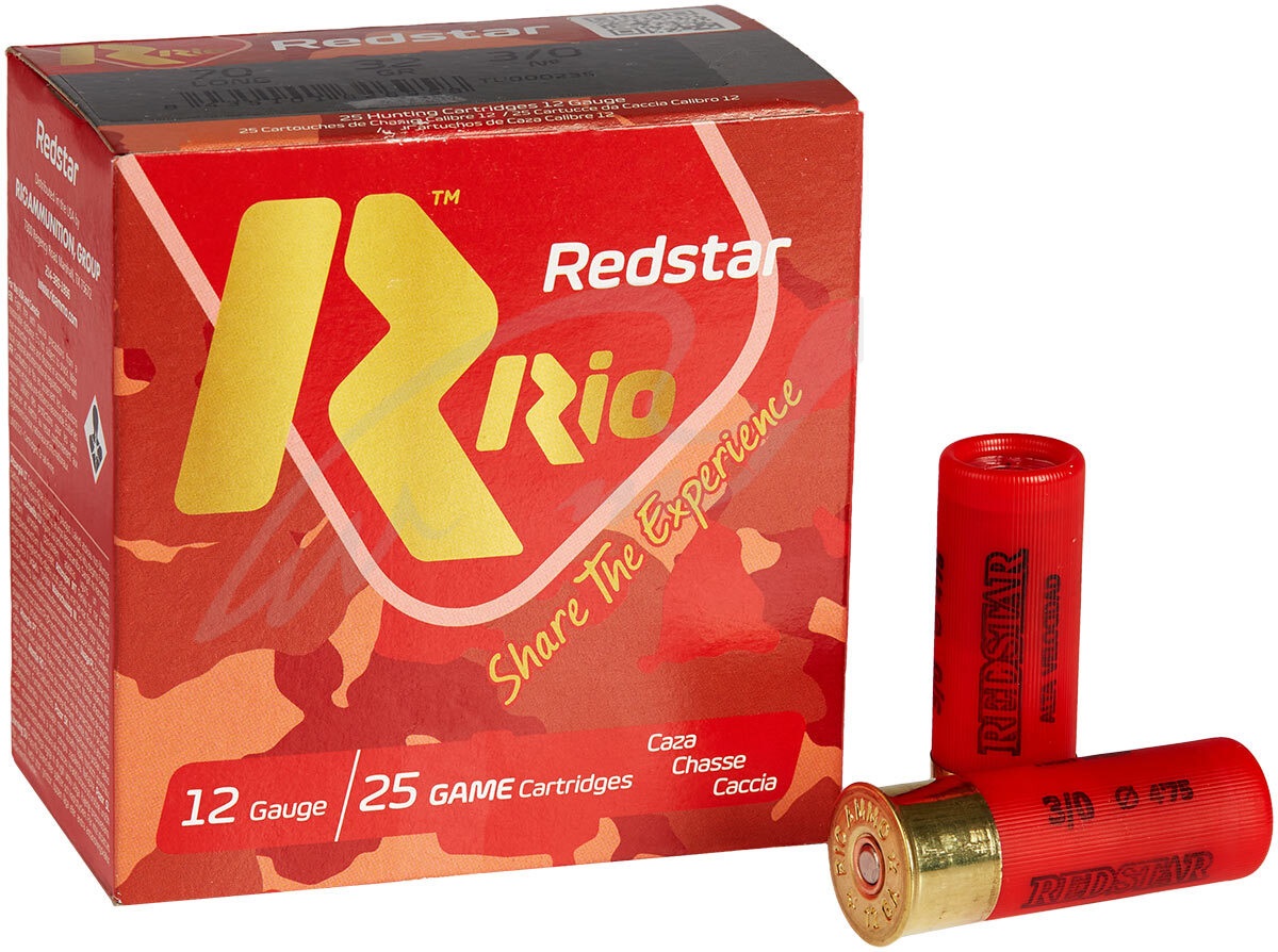 Патрон RIO REDSTAR 32 TT кал 12/70 дробь 3/0 (4,75 мм) навеска 32 г Фото 1