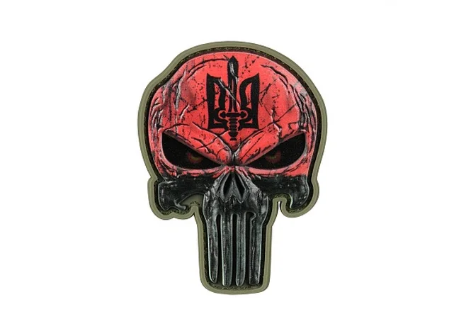 Нашивка M-Tac Punisher Червоний Фото 1