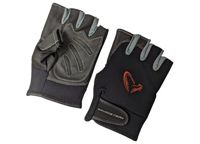 Рукавиці Savage Gear Neoprene Half Finger black Фото 1