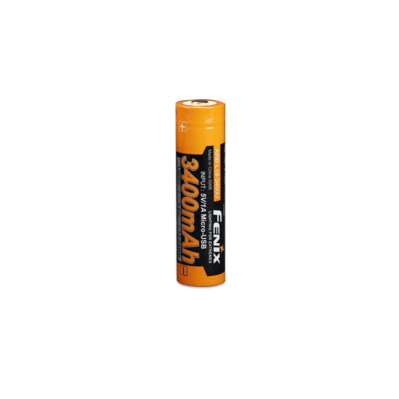 Акумулятор Fenix 18650 (3400 mAh) micro usb зарядка Фото 1