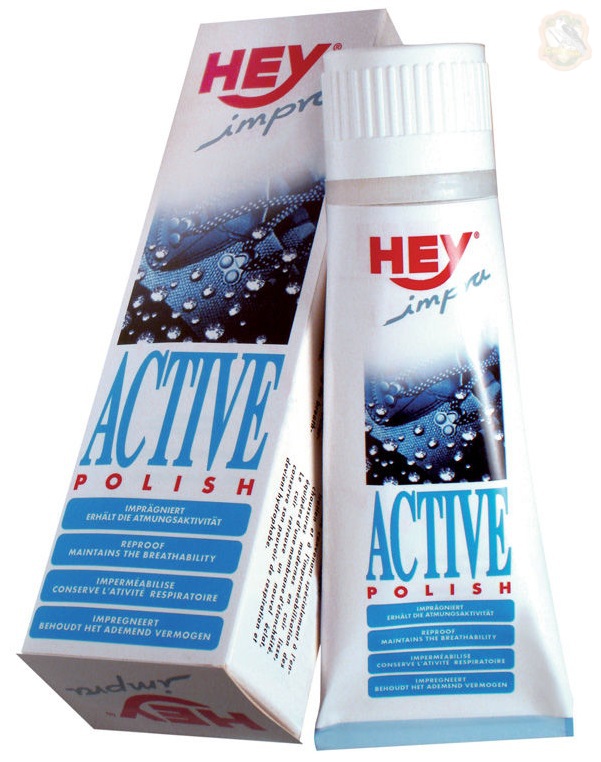 Засіб для просочення HEY-sport Active Shoe Polish Black 75 мл Фото 1