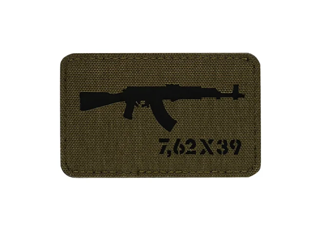 Нашивка M-Tac AKM 7,62х39 Laser Cut Ranger Green/Black Фото 1