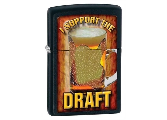Запальничка Zippo I Support the Draft Фото 1
