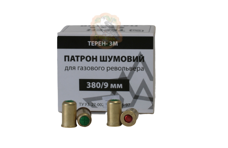 Патрон холостой для револьвера Эколог Терен-3М кал. 9 мм Фото 1