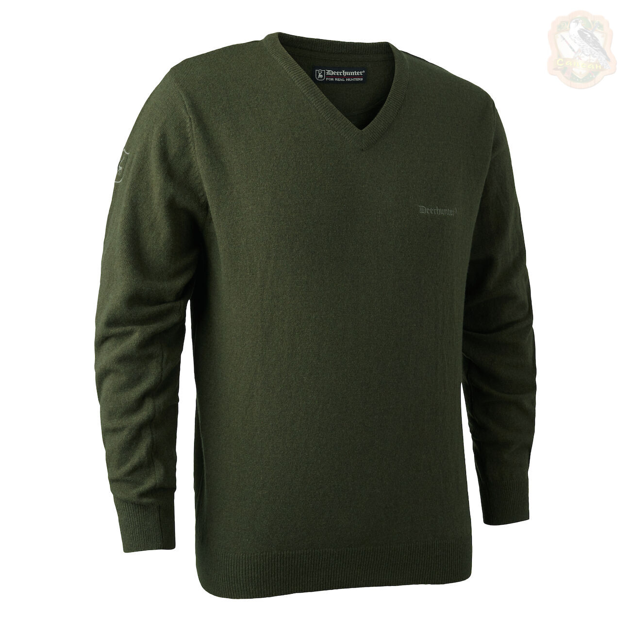 Кофта DeerHunter Brighton Knit V-neck (331 Green) Фото 1