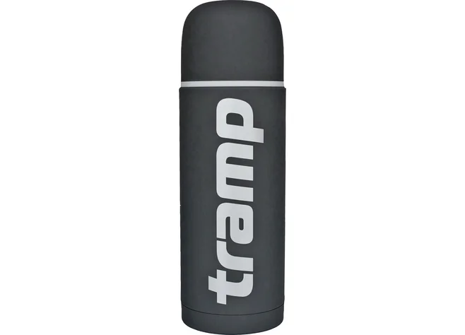 Термос Tramp Soft Touch 1.0 л сірий Фото 1
