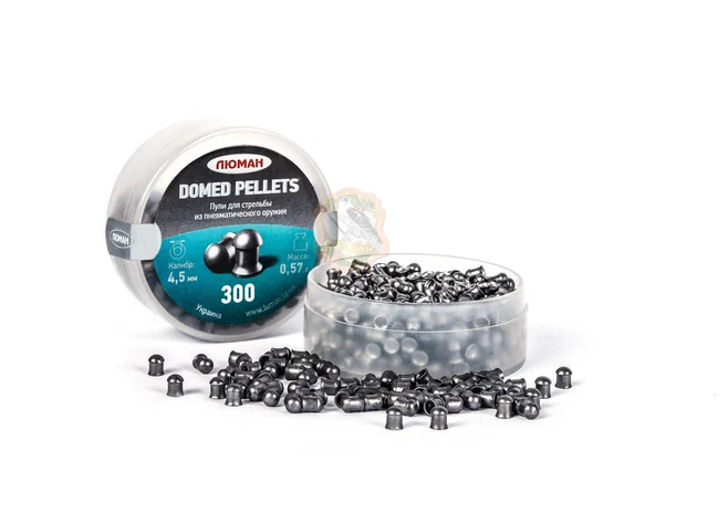 Кулі 4.5 мм Люман Domed Pellets 0,57 гр круглоголові 300 шт. Фото 1