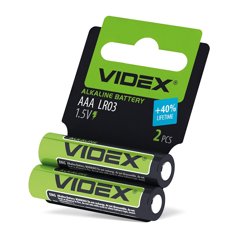 Батарейка VIDEX LR03 AAA 2 PCS Фото 1