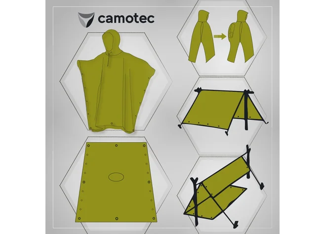 Пончо Camotec Piligrim Tricot Khaki Фото 3