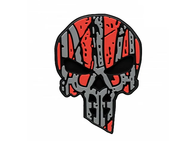 Нашивка M-Tac Ukrainian Punisher 3D PVC Red/Black Фото 1