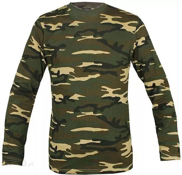 Футболка Mil-Tec Sweatshirt Langarm SHIRT CO WOODLAND Фото 1