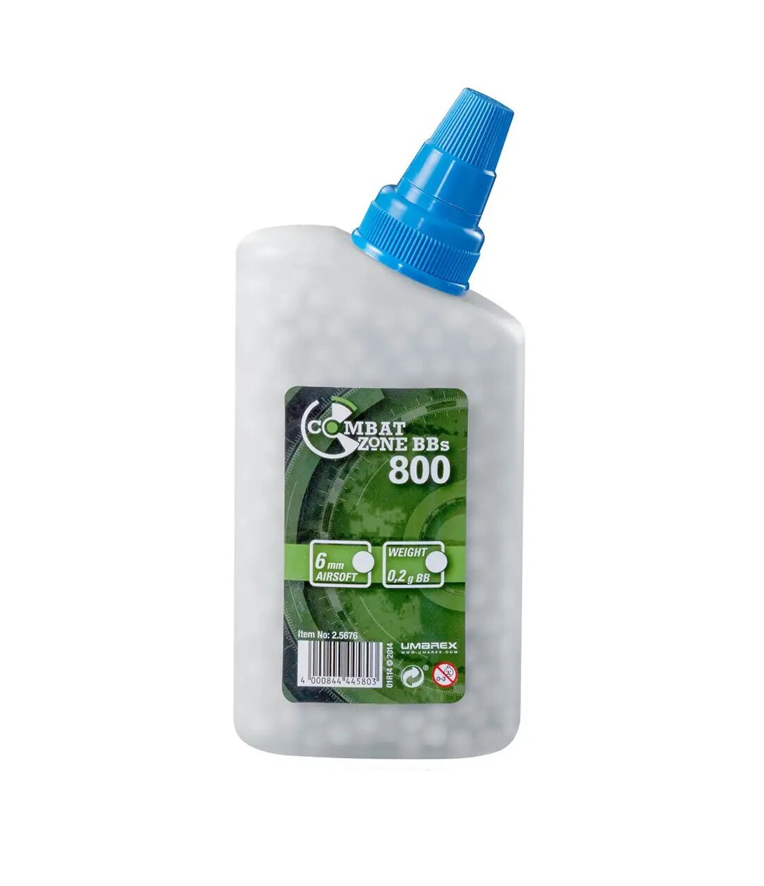 Страйкбольні кульки Umarex Combat Zone BB 6 мм 0,20 г. White Фото 1