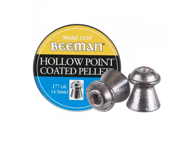 Кулі пневматичні Beeman Hollow Point 4,5 мм Вага - 0,47 г 500 шт/уп Фото 1