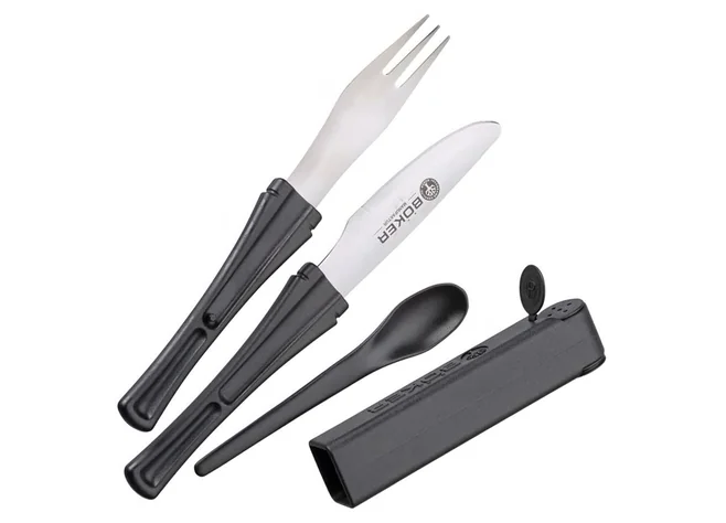 Набор Boker Snac Pac (нож,вилка,ложка) Фото 1