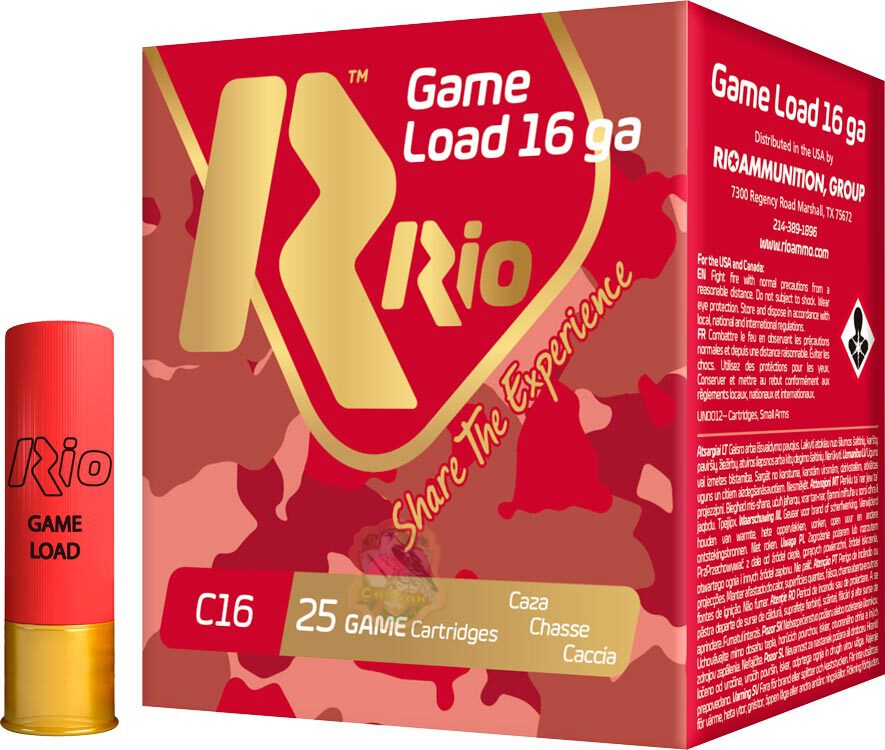 Набій RIO Game Load C16 NEW кал. 16/70 дріб №5 28 г Фото 1