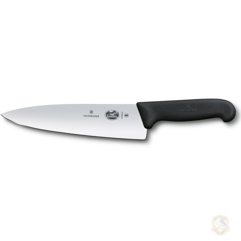 Ніж кухонний Victorinox Fibrox 20 см, чорний Фото 1