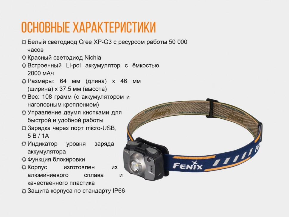 Ліхтар Fenix HL32R Фото 2