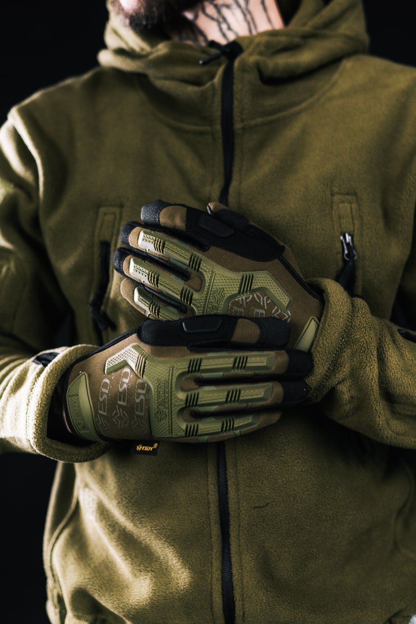 Рукавиці тактичні Esdy G-17 зелені Фото 4