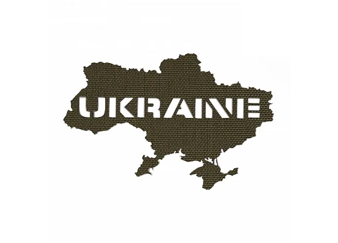 Нашивка M-Tac Ukraine (контур) Laser Cut Ranger Green Фото 1