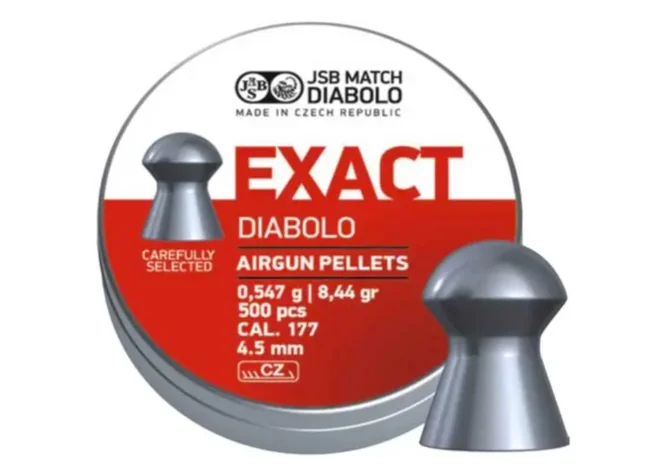 Кулі пневматичні JSB Diabolo Exact 0,547 г 4,52 мм 500 шт/уп Фото 1