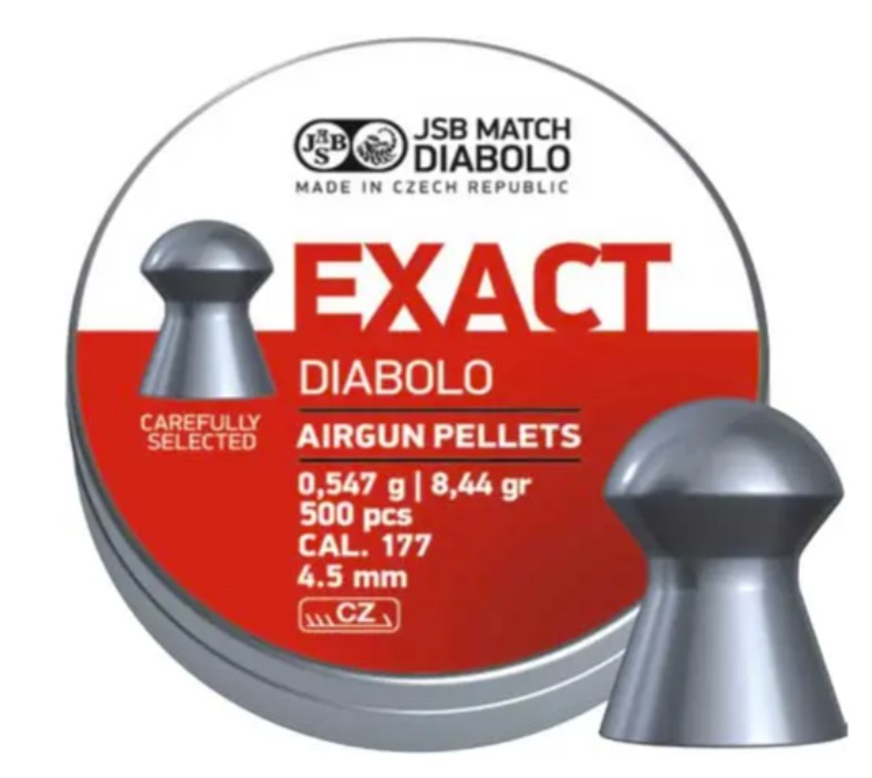 Пули пневматические JSB Diabolo Exact 0,547 г 4,51 мм 500 шт/уп Фото 1